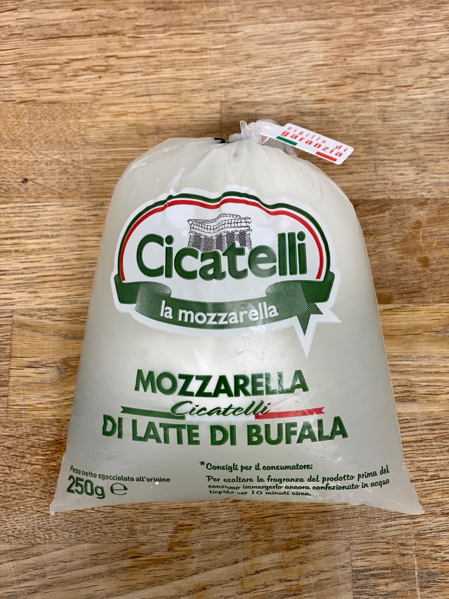 Mozzarella di Bufala 2x125gr. - Cicatelli