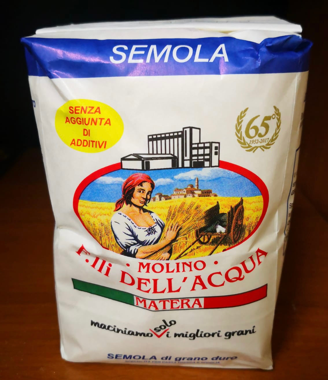 Semola di grano duro - 1kg - Molino dell’Acqua